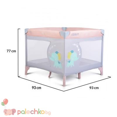 Детска кошара за игра Moni Giant Розова - Image 6