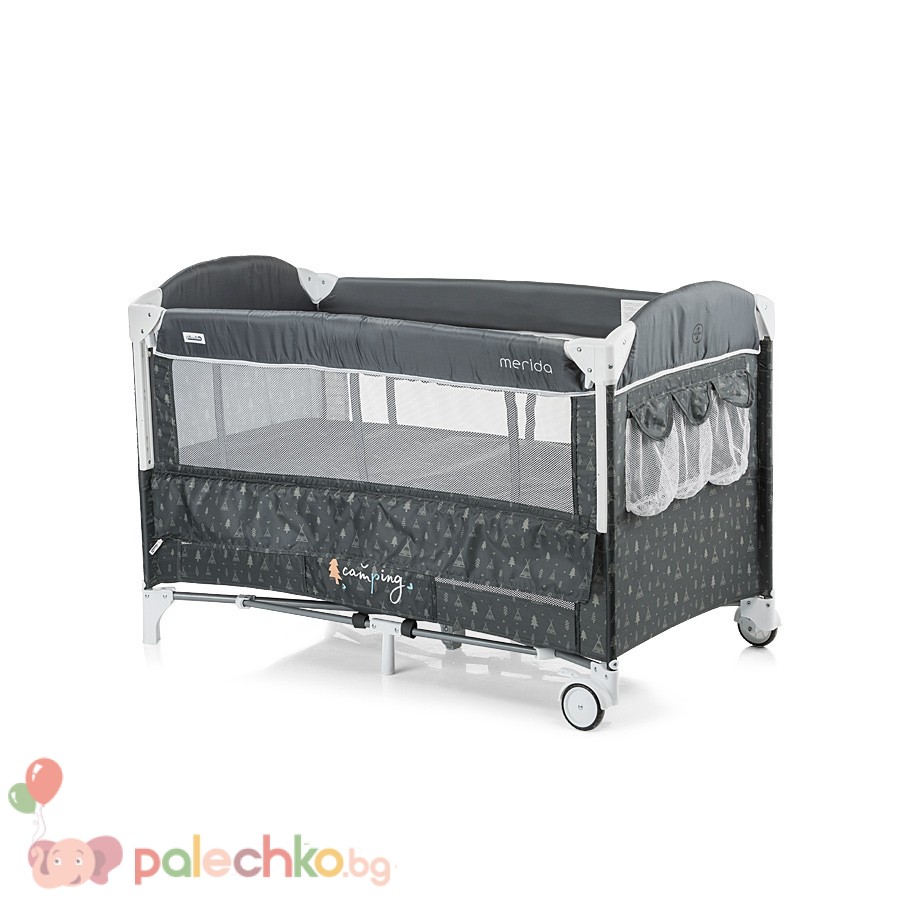 Бебешка кошара 2 нива Chipolino Мерида Пепел
