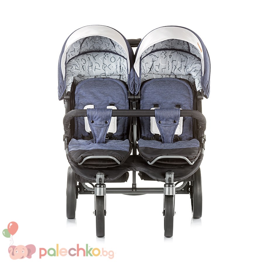 Количка за близнаци Chipolino Туикс Сини дънки - Image 4