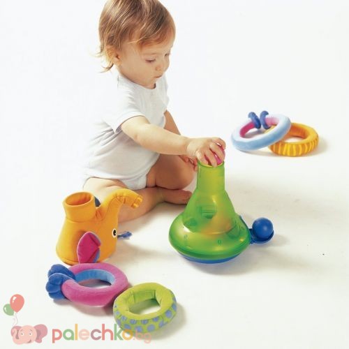 Активно-двигателна играчка Tiny Love Musical Stack&Ball Game Elephant