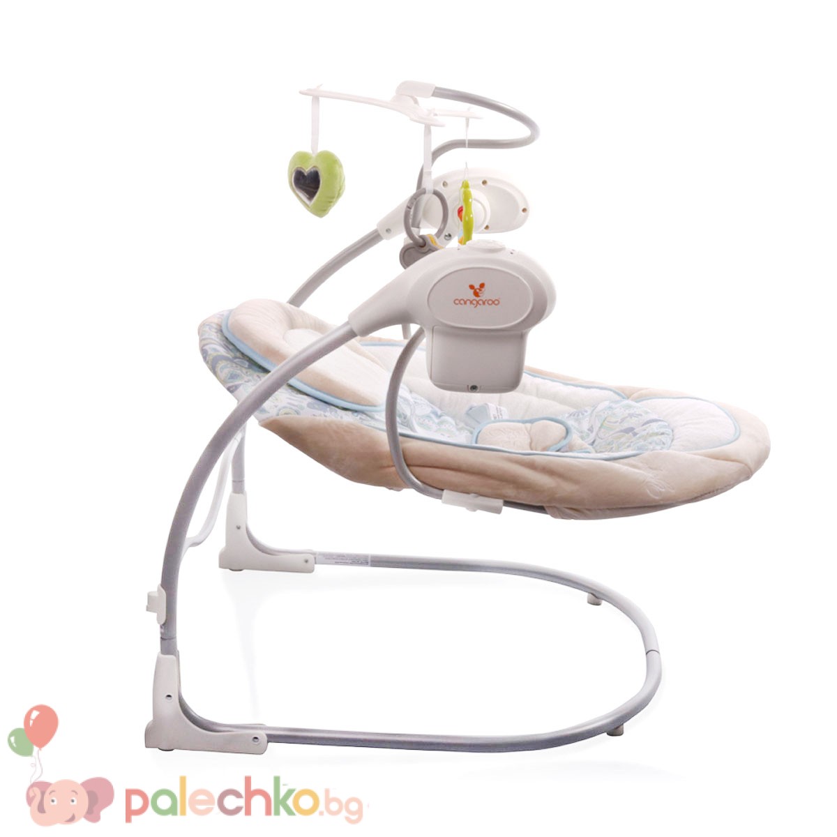 Бебешка люлка Cangaroo Yoyo Бежова - Image 4