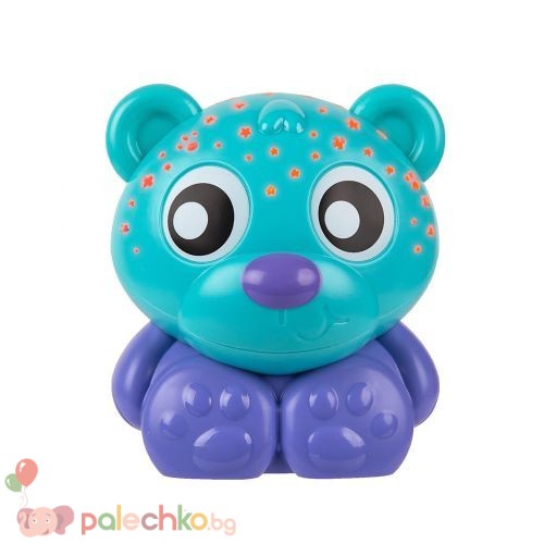 Проктор и нощна лампа Мече Лека Нощ PlayGro синьо
