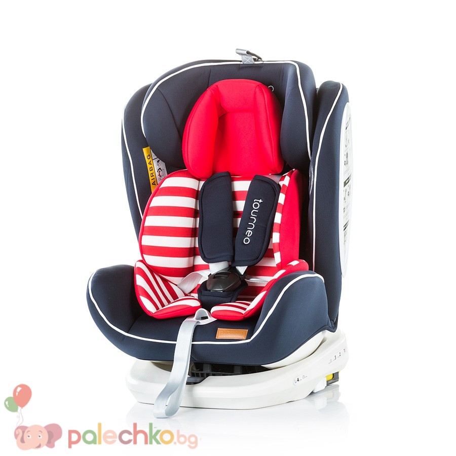 Стол за кола 0-36 кг Chipolino Турнео 360ᵒ Isofix Райе