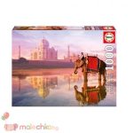 Пъзел Educa Elephant At Taj Mahal