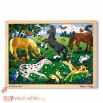 Дървен пъзел Коне Melissa&Doug