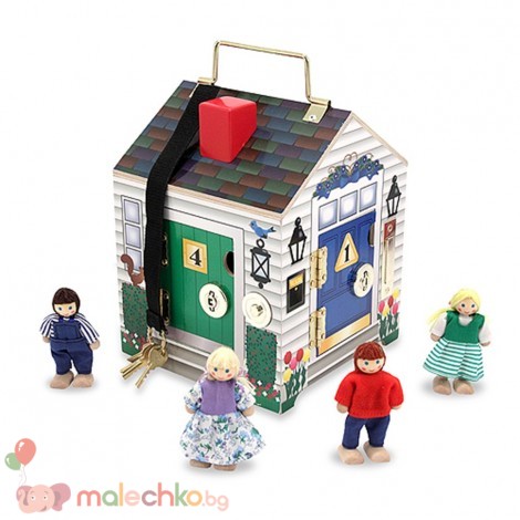 Дървена къща за ориентация Melissa&Doug
