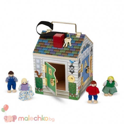 Дървена къща за ориентация Melissa&Doug