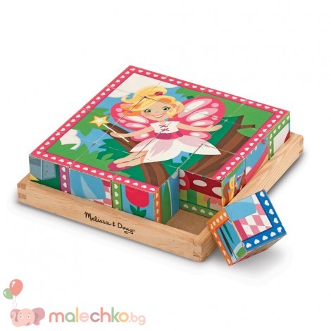 Дървени кубчета Принцеси Melissa&Doug