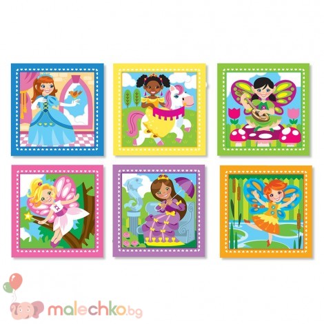 Дървени кубчета Принцеси Melissa&Doug
