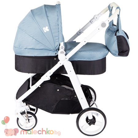 Комбинирана бебешка количка 3в1 Kika Boo UGO Blue