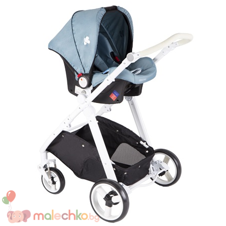 Комбинирана бебешка количка 3в1 Kika Boo UGO Blue