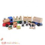 Локомотив с вагони и животни Melissa&Doug