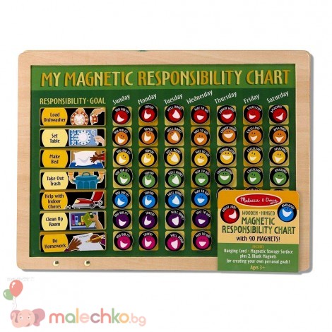 Магнитна дъска със задължения Melissa&Doug