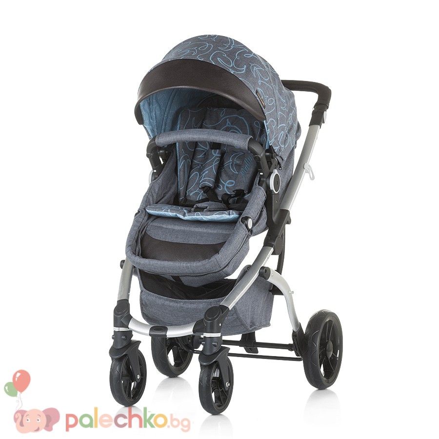 Бебешка комбинирана количка Chipolino Малта Скай - Image 2
