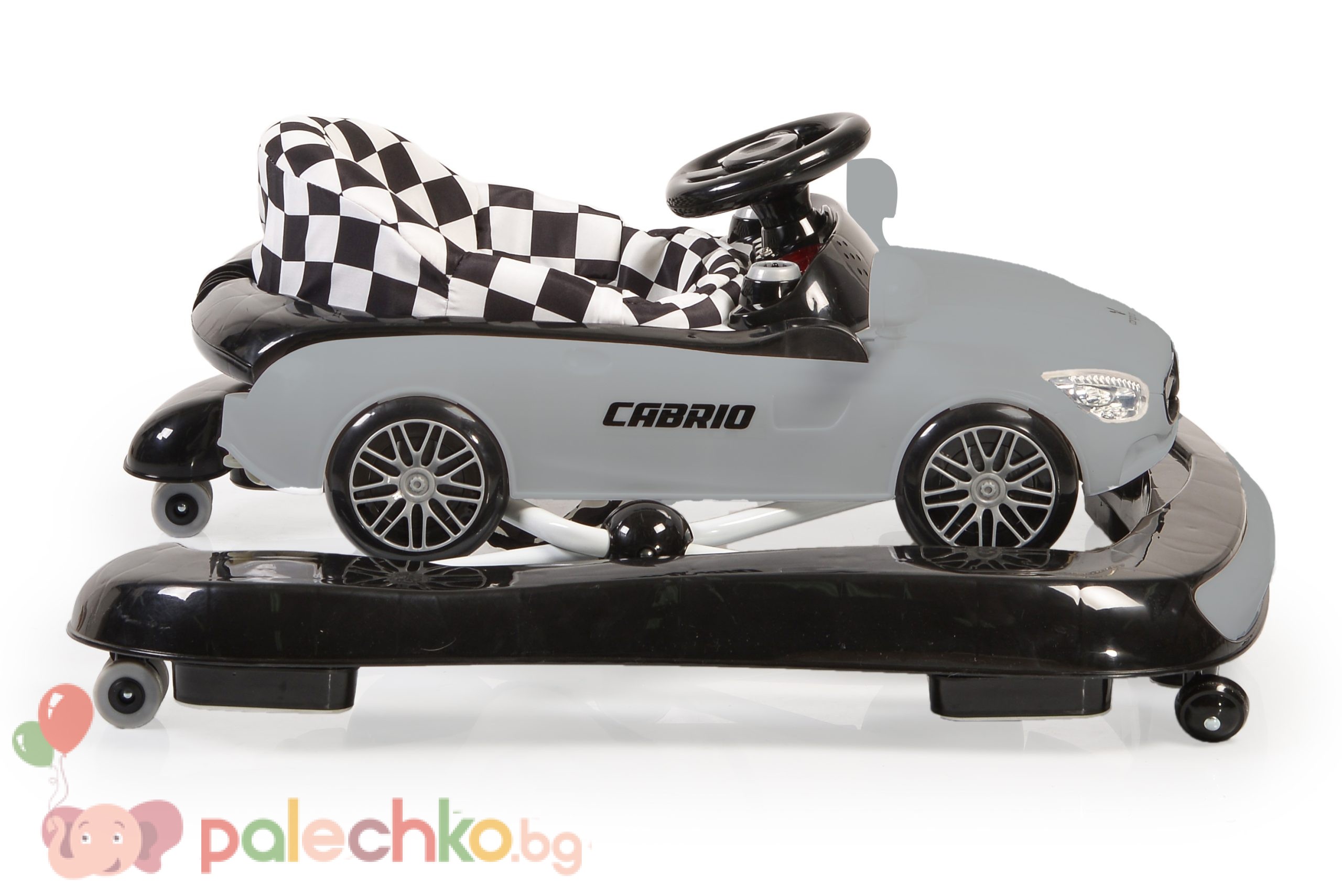 Бебешка проходилка 2в1 Cangaroo Cabrio Сива - Image 7