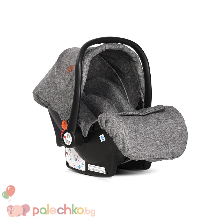 Бебешка комбинирана количка 2в1 Lorelli Alba Dark Grey 2020 - Image 6