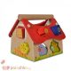 Дървен сортер Moni Toys Oбразователна къща