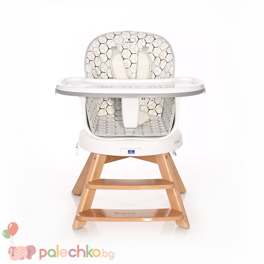 Столче за хранене Lorelli Napoli Grey Hexagons - Image 3