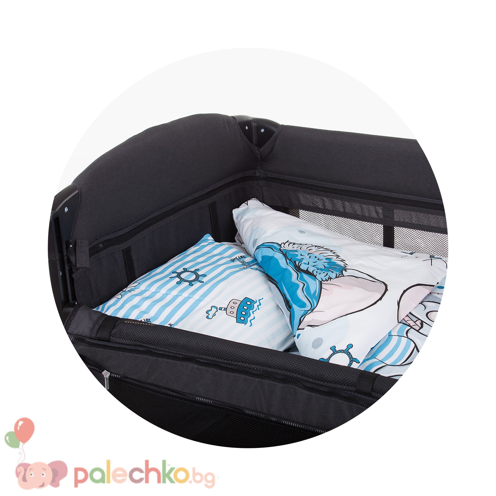 Спален комплект 5 части Chipolino Синьо Мишле - Image 3