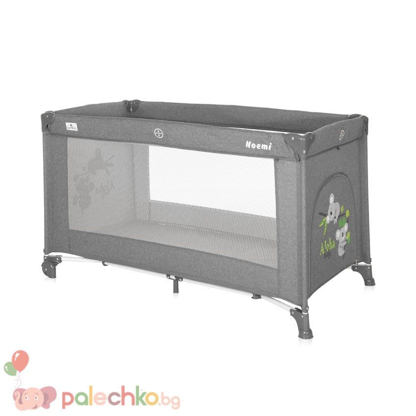 Бебешка кошара едно ниво Lorelli Noemi Grey Koalas