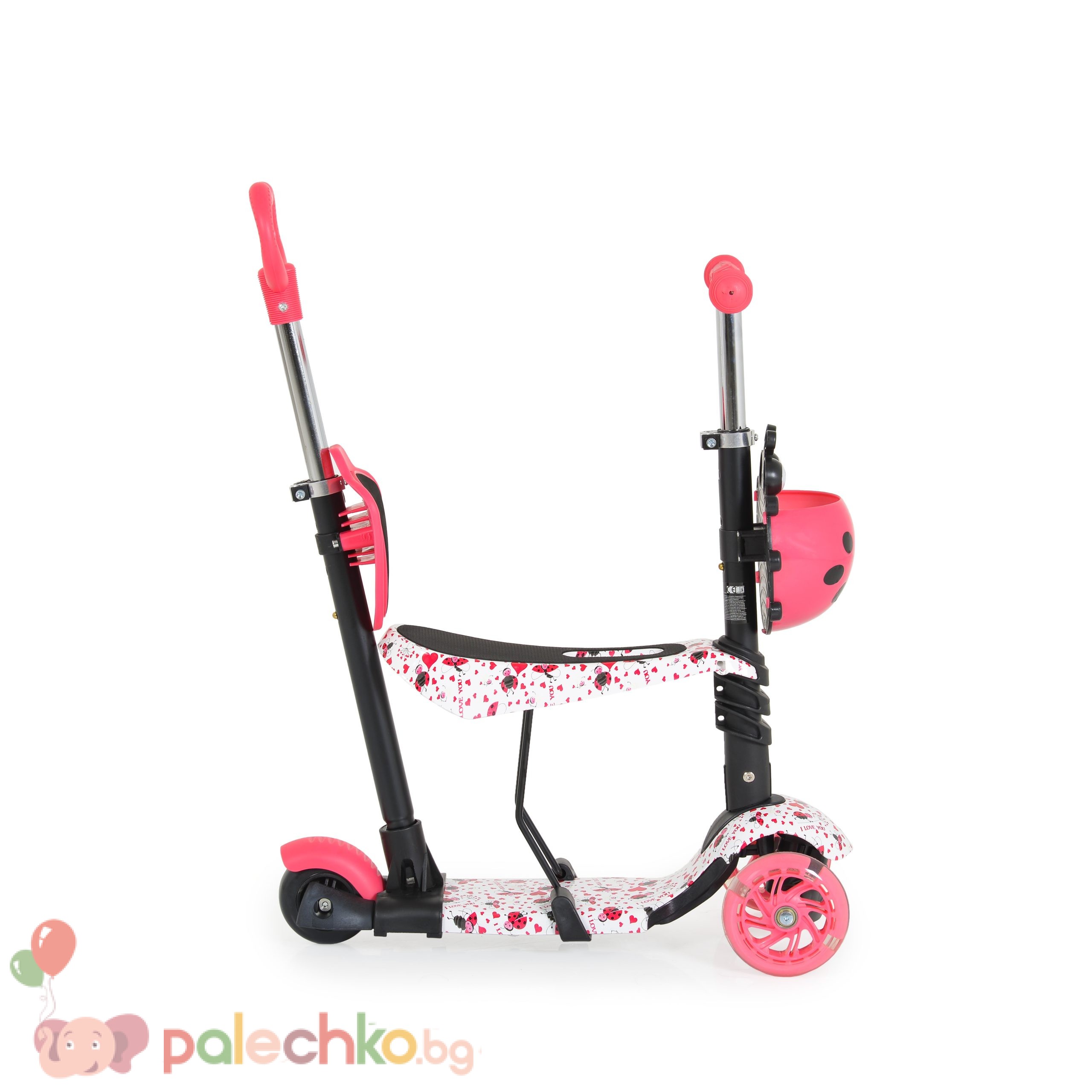 Тротинетка Moni Lollipop Червена - Image 3