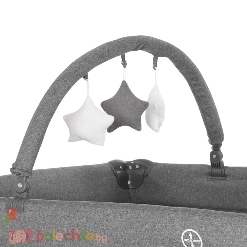 Бебешка кошара две нива Lorelli Noemi Plus Mellow Rose Star - Image 11