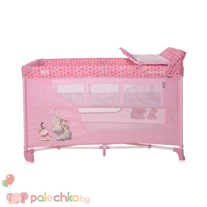 Бебешка кошара две нива Lorelli Moonlight Mellow Rose Fellows - Image 2