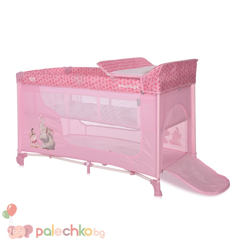 Бебешка кошара две нива Lorelli Moonlight Mellow Rose Fellows - Image 3