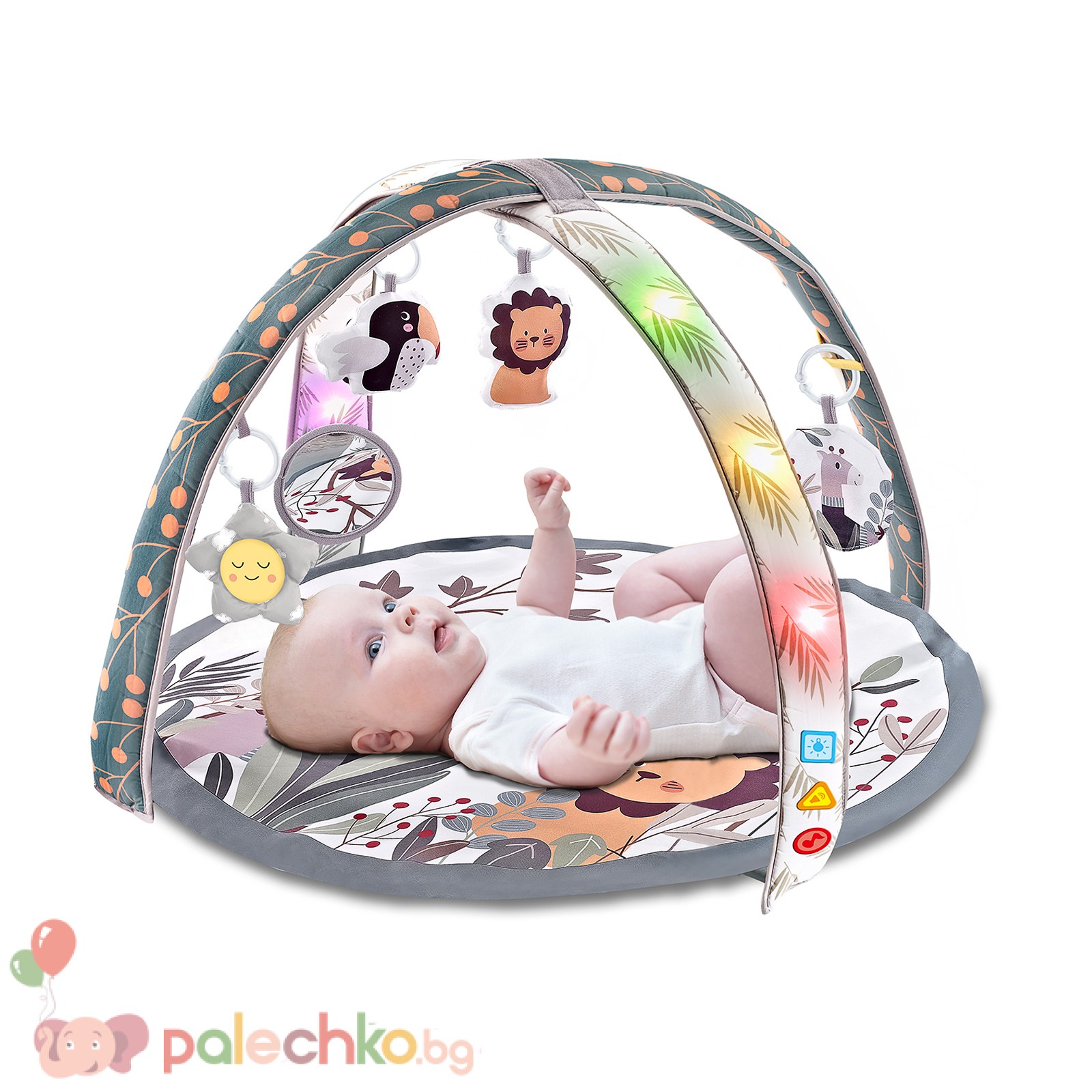 Активна гимнастика със светлини Chipolino Лъвчо