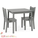 Детска масичка с две столчета Ginger Home Grey