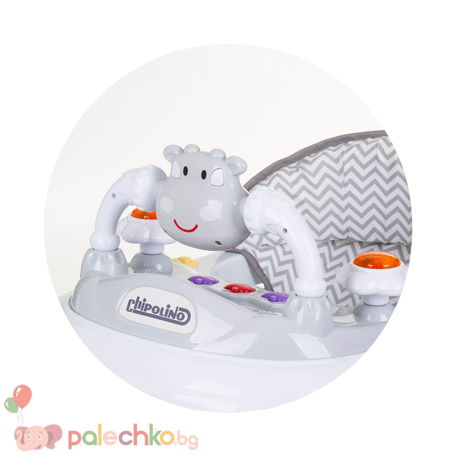 Бебешка проходилка Chipolino Кравичка Сива - Image 4