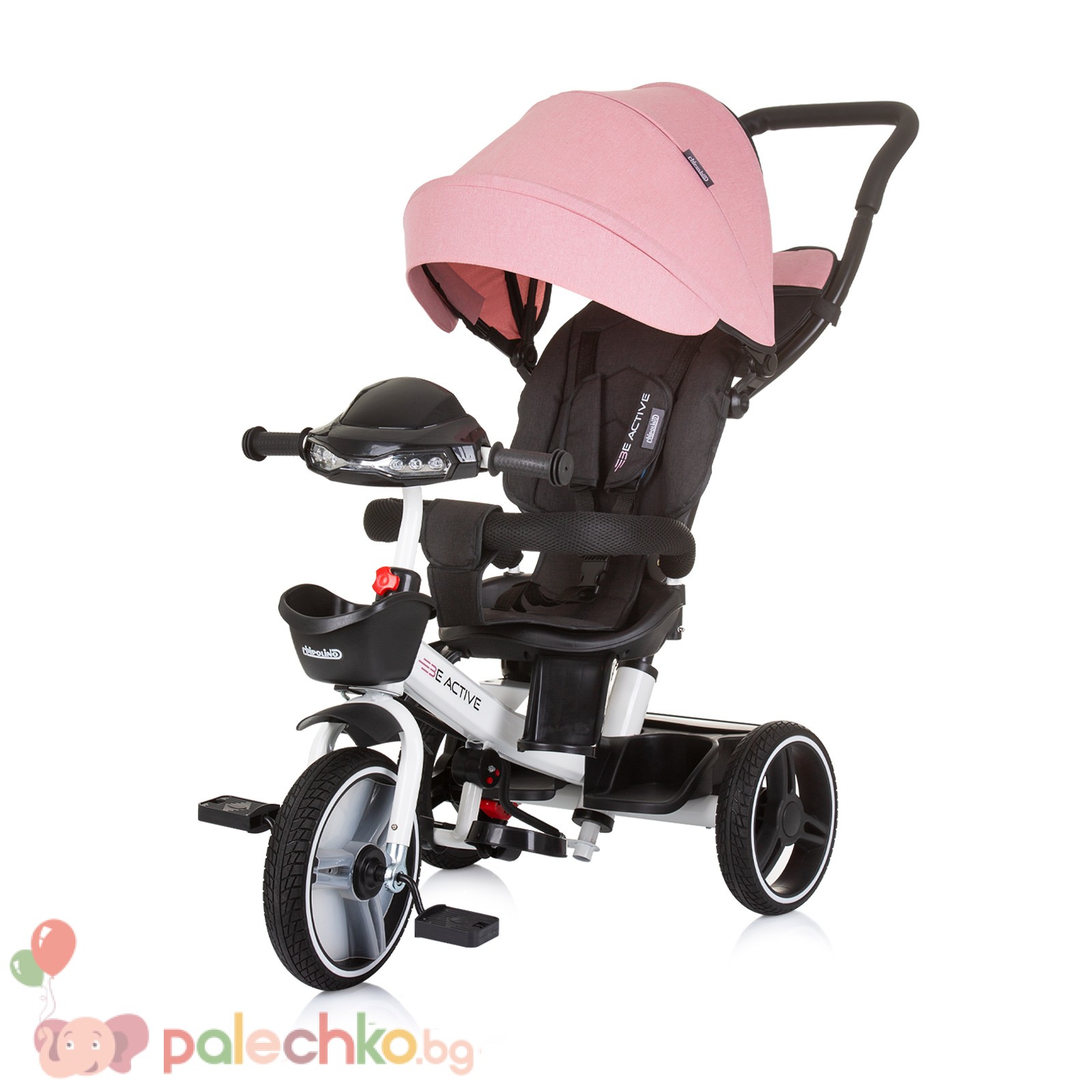 Детска триколка Chipolino Be Active Розов Лен