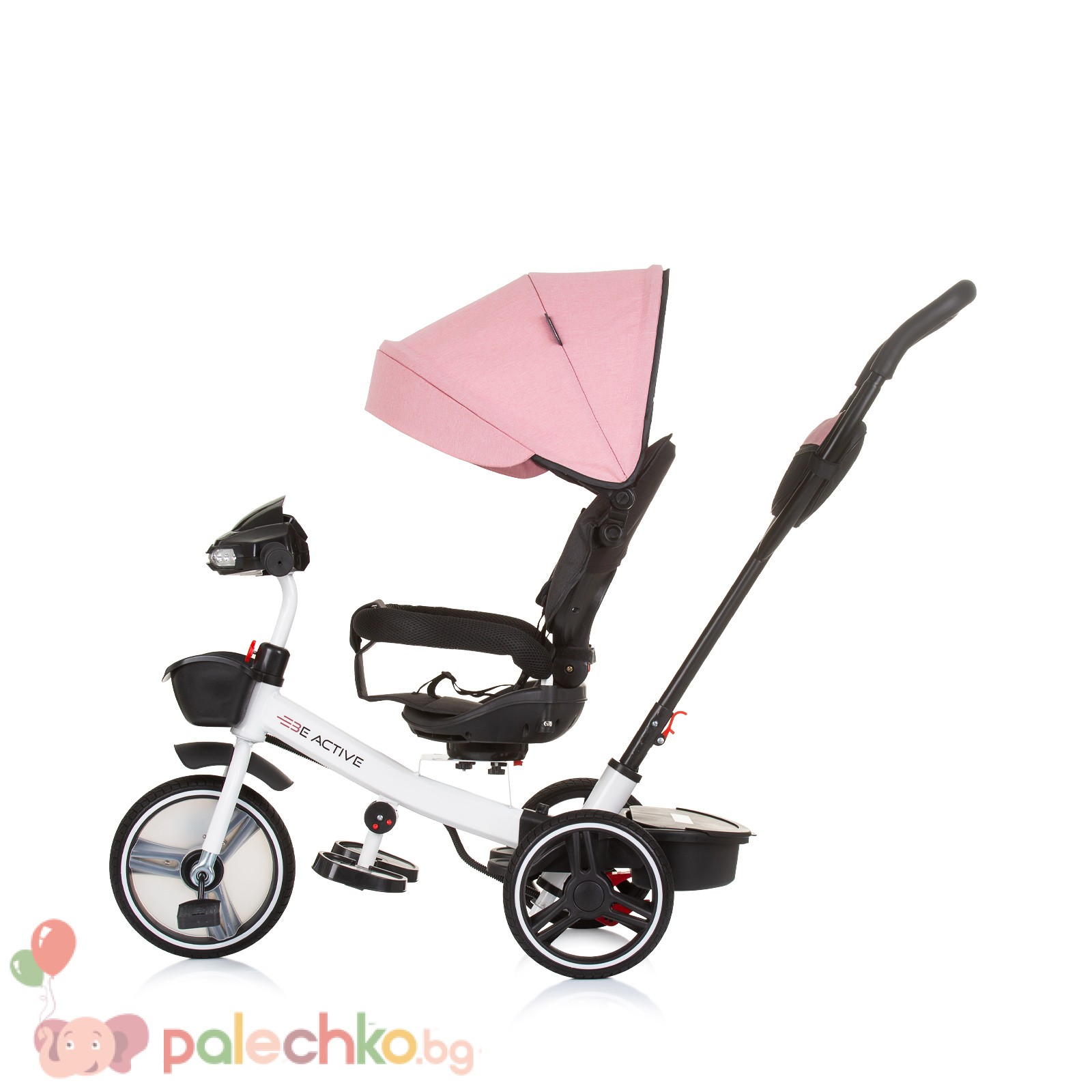 Детска триколка Chipolino Be Active Розов Лен - Image 2