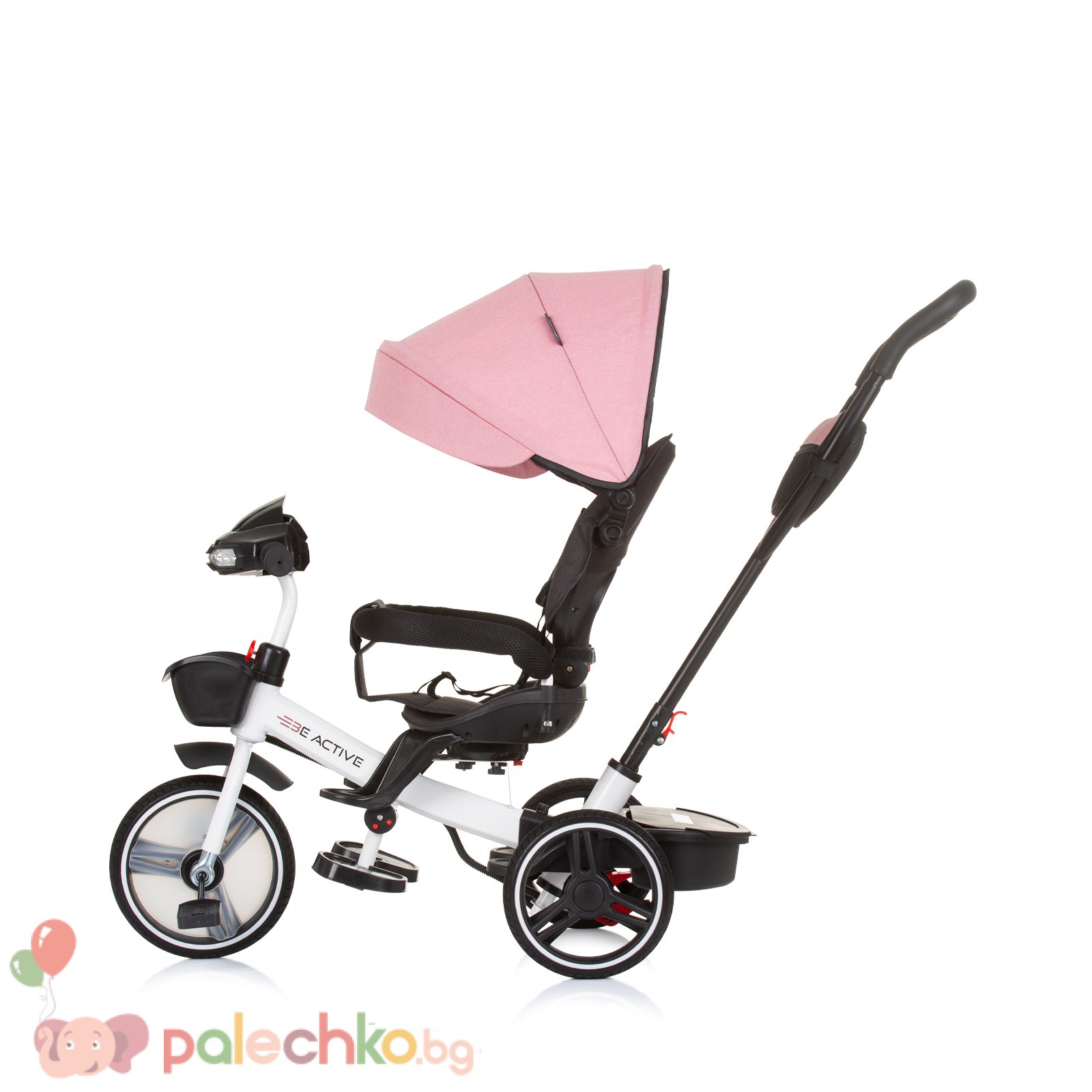 Детска триколка Chipolino Be Active Розов Лен - Image 3
