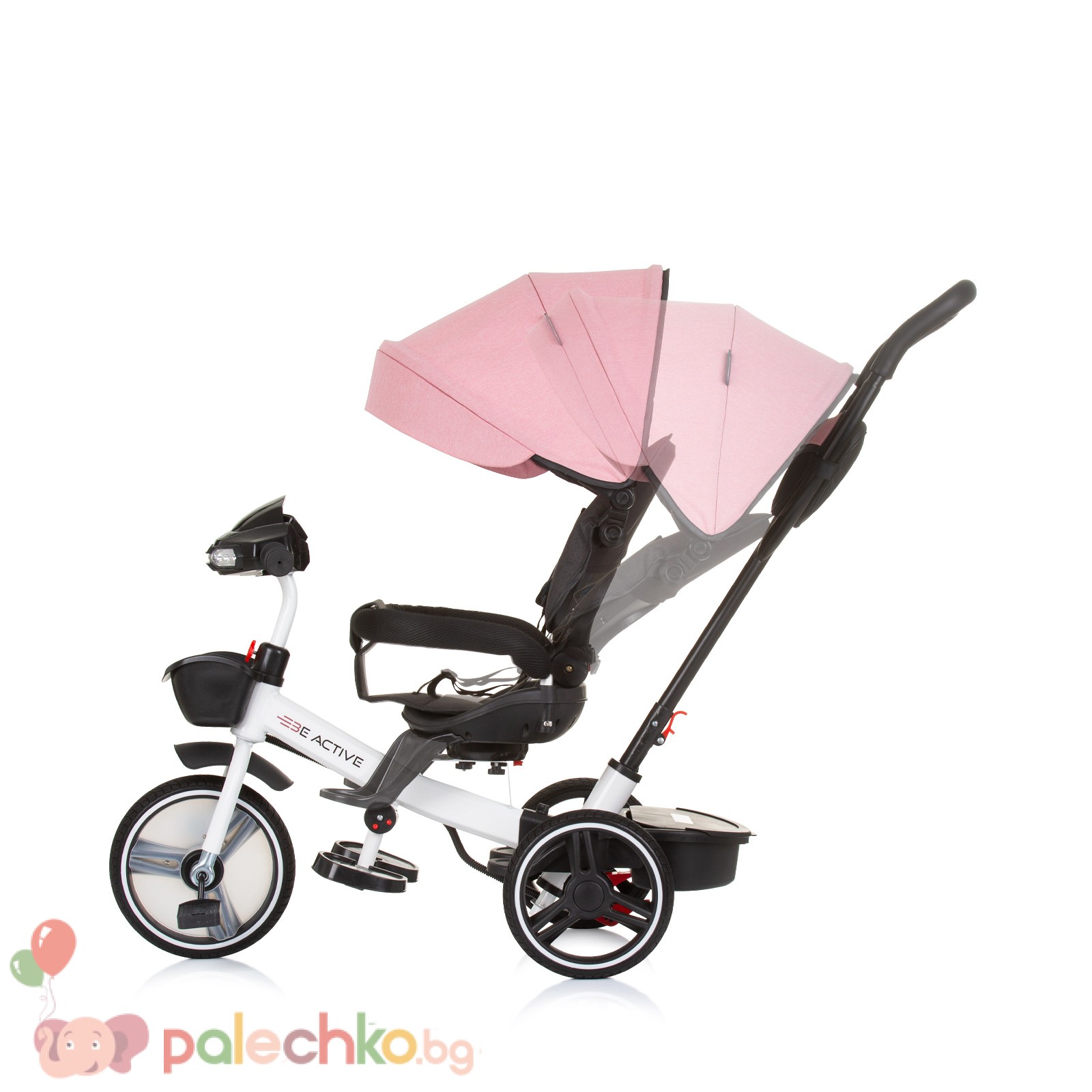 Детска триколка Chipolino Be Active Розов Лен - Image 4