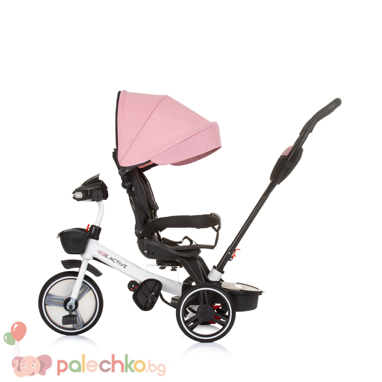 Детска триколка Chipolino Be Active Розов Лен - Image 6