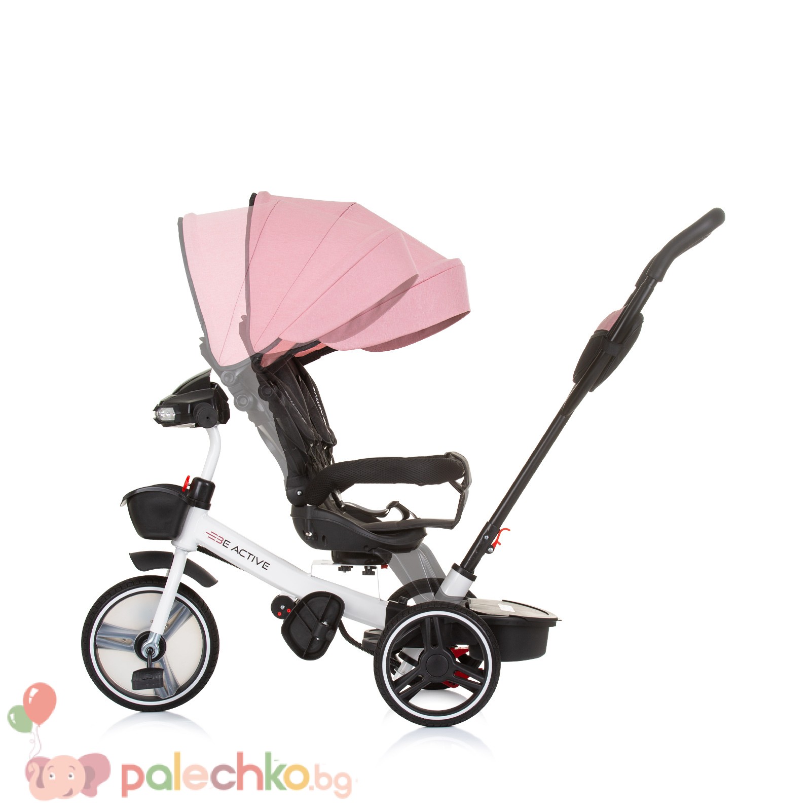 Детска триколка Chipolino Be Active Розов Лен - Image 7