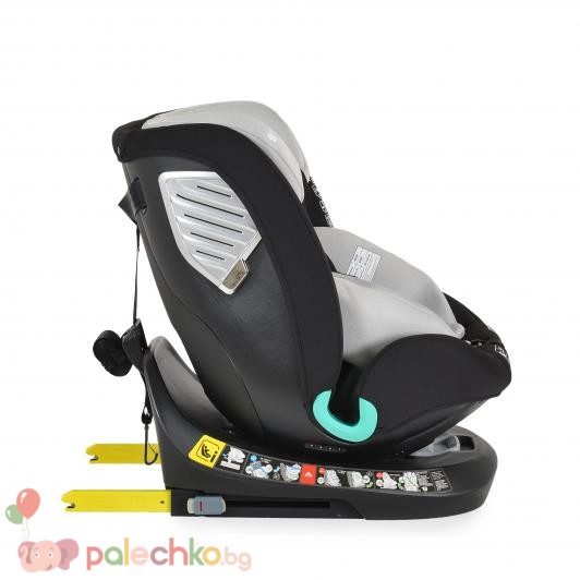 Столче за кола 40-150 см. Isofix Moni Serengeti Светлосив - Image 4