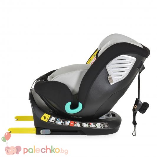 Столче за кола 40-150 см. Isofix Moni Serengeti Светлосив - Image 6