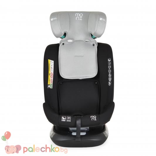 Столче за кола 40-150 см. Isofix Moni Serengeti Светлосив - Image 10