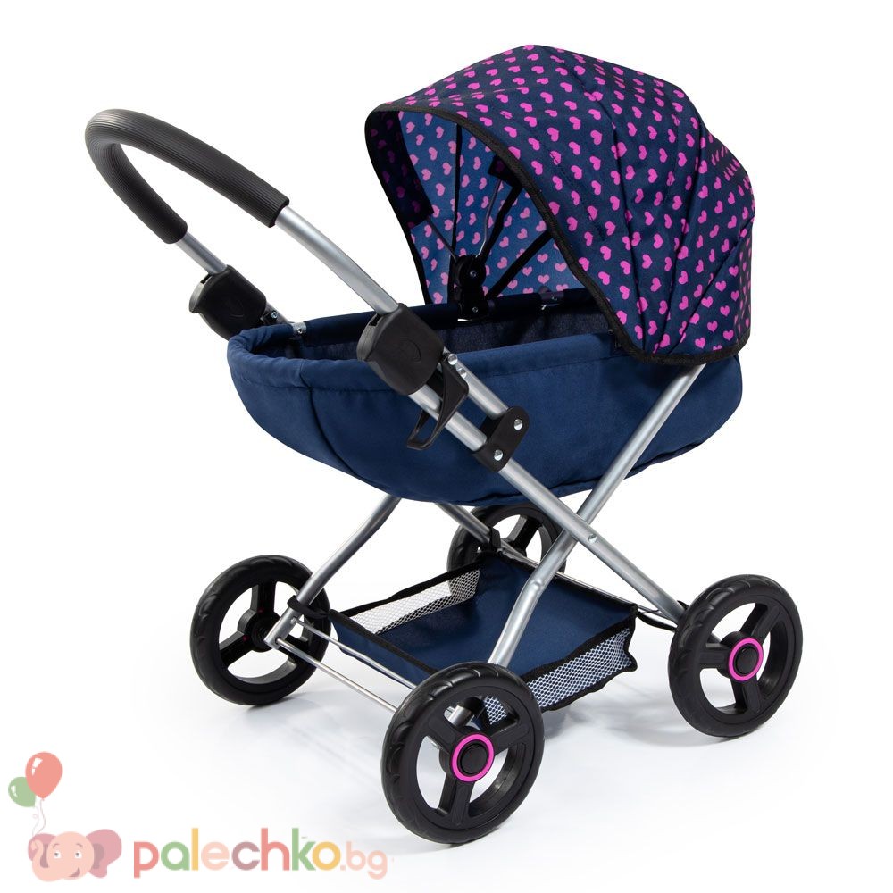 Количка за кукли с одеяло Bayer Cosy Синя - Image 6