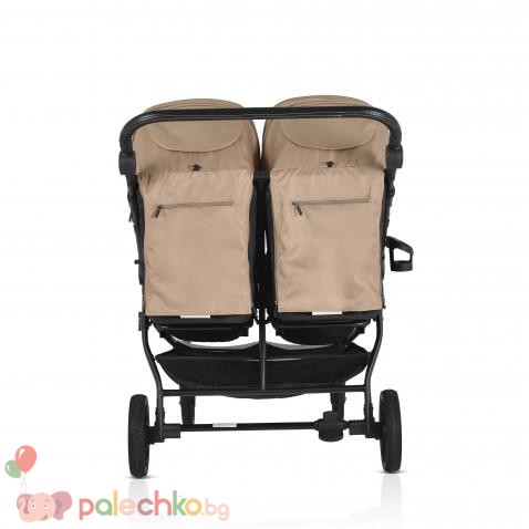 Бебешка количка за близнаци Moni TwinGo Camel - Image 3