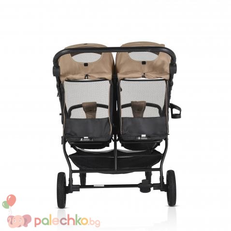 Бебешка количка за близнаци Moni TwinGo Camel - Image 4