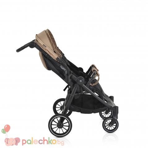 Бебешка количка за близнаци Moni TwinGo Camel - Image 6
