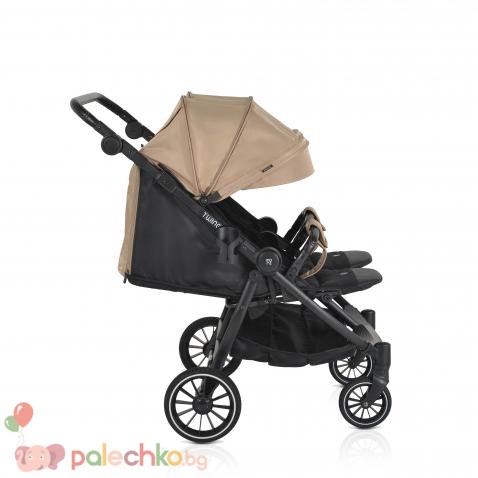 Бебешка количка за близнаци Moni TwinGo Camel - Image 7