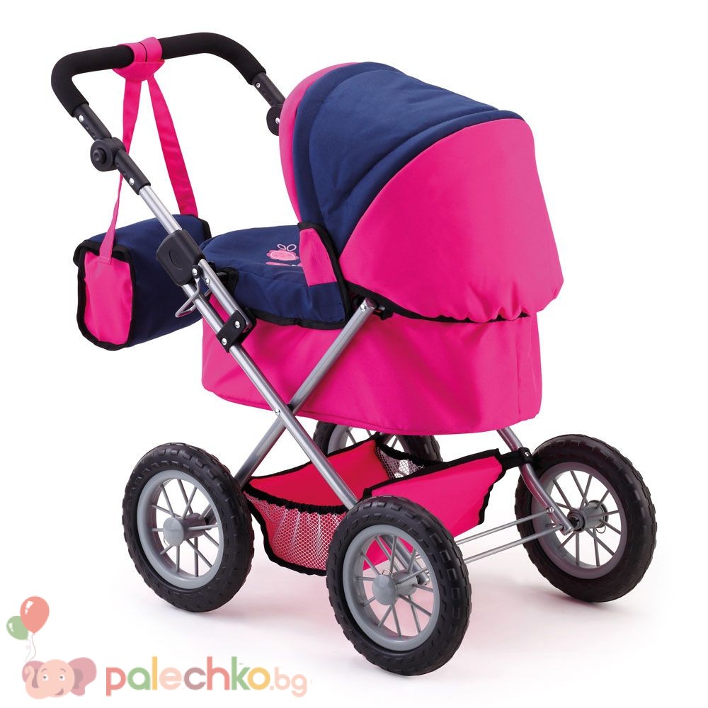 Количка за кукли Bayer Trendy Синьо/Розова - Image 4