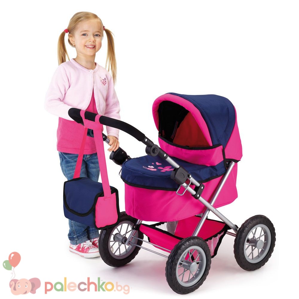Количка за кукли Bayer Trendy Синьо/Розова - Image 5
